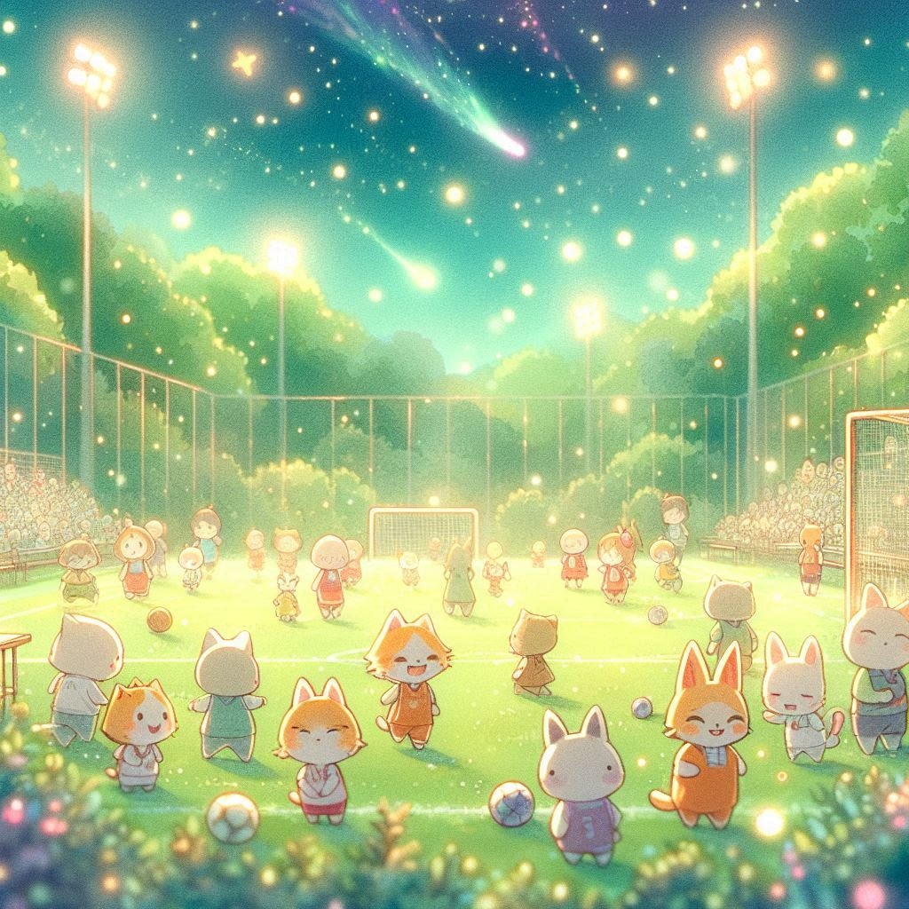 森の中のスポーツ場