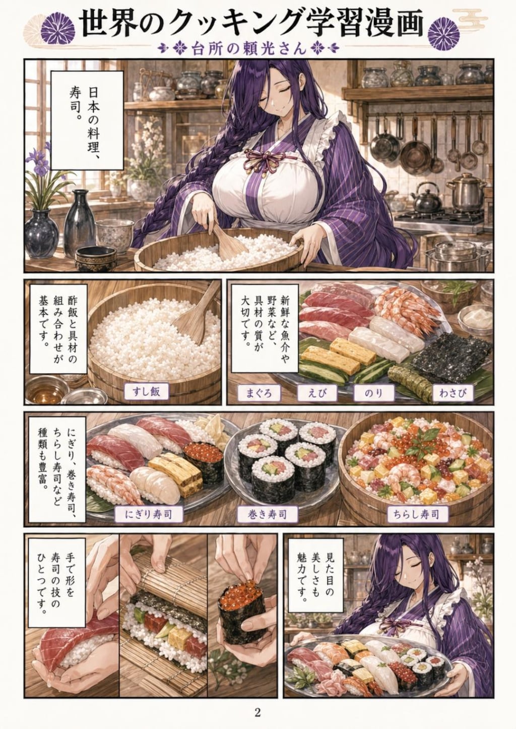 世界のクッキング学習漫画