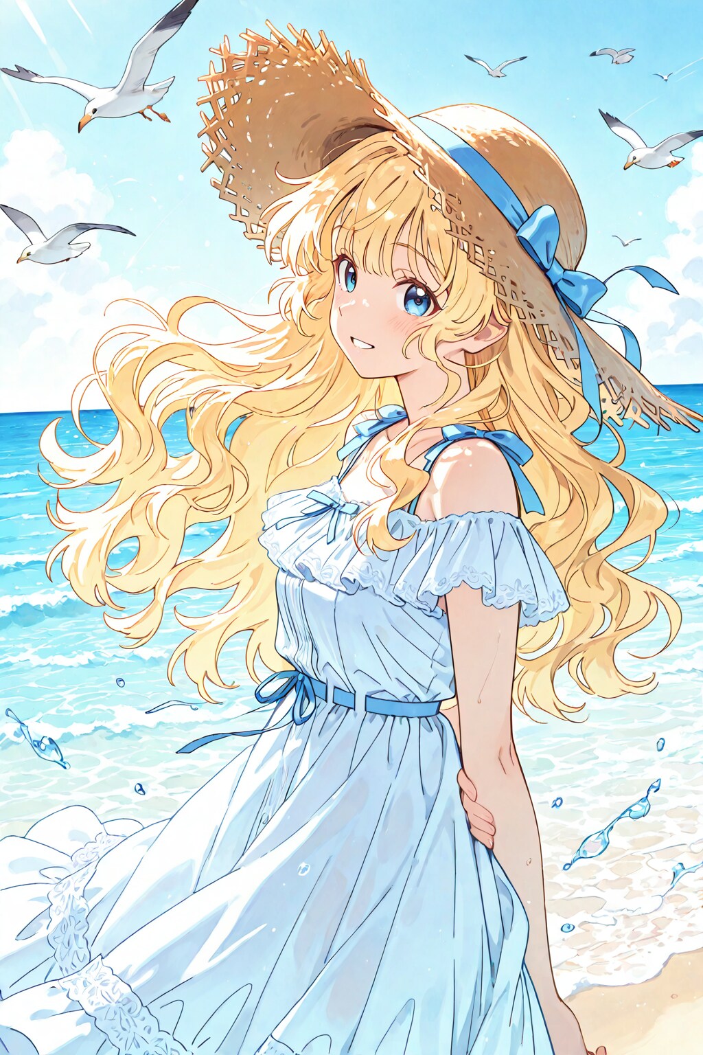 夏の海風