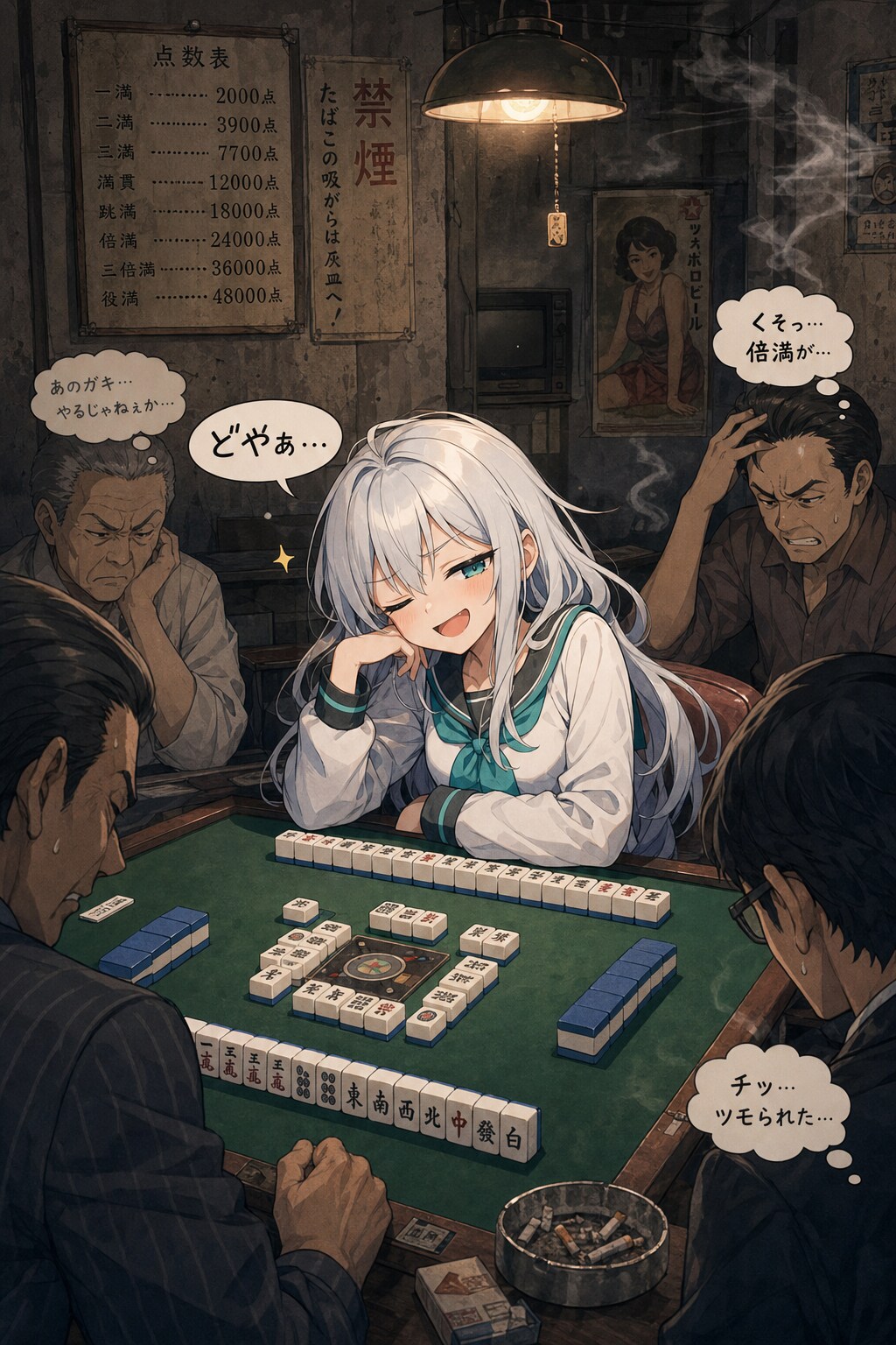 場末の雀荘に舞い降りた天使❓