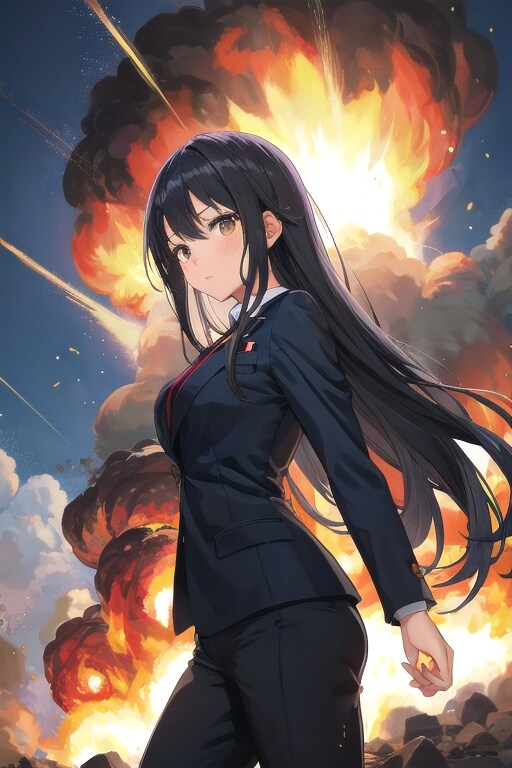 さくらちゃん爆発 | の人気AIイラスト・グラビア