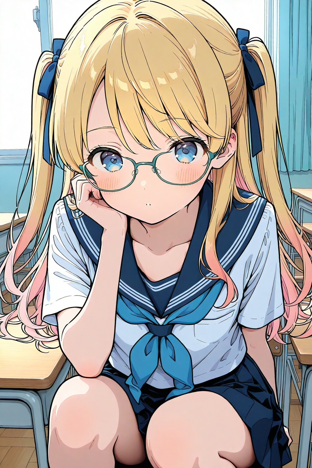 隣の席の女の子 | の人気AIイラスト・グラビア