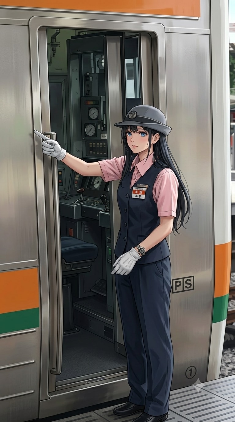 【東海道線の車掌さん】