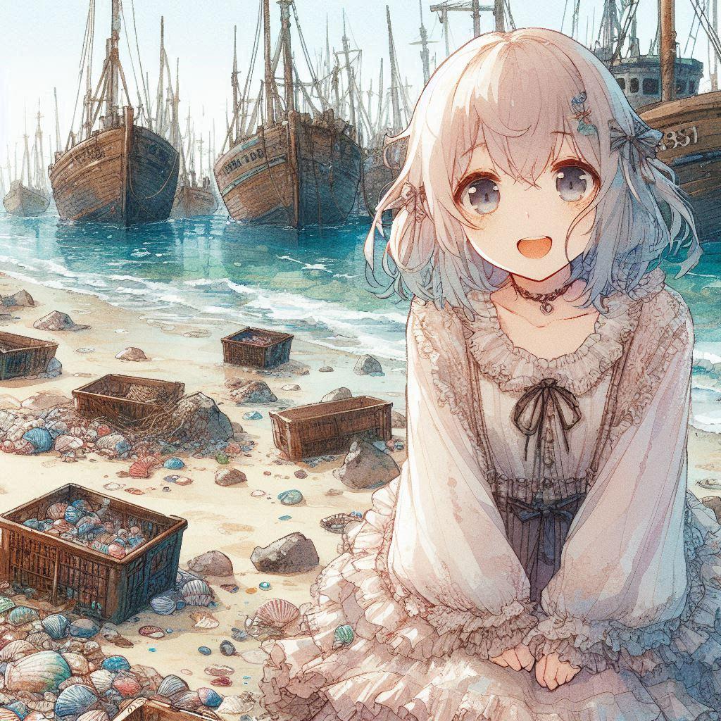 白髪の可愛い女の子【64】
