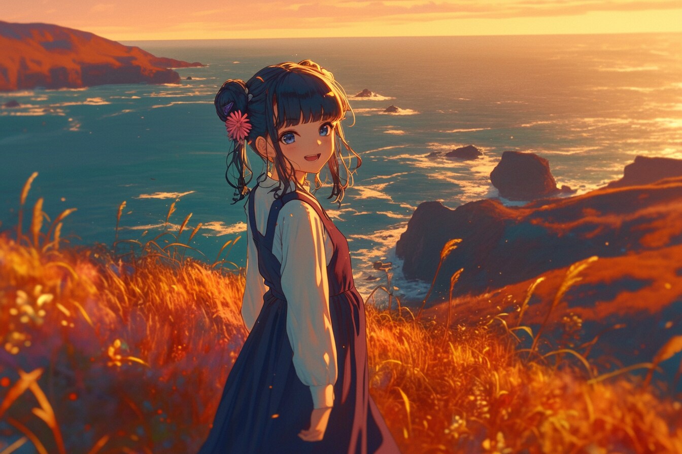 夕暮れのおだんごちゃん🍡✨79 | の人気AIイラスト・グラビア