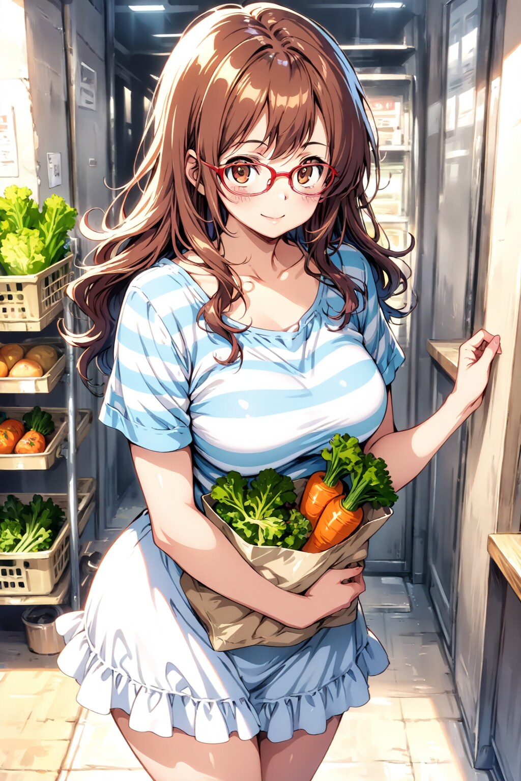 買い物帰りの主婦 | の人気AIイラスト・グラビア
