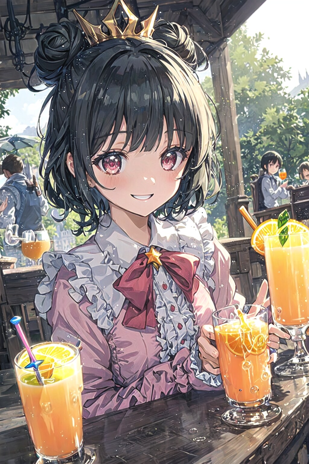 オレンジジュースがいっぱいなのです