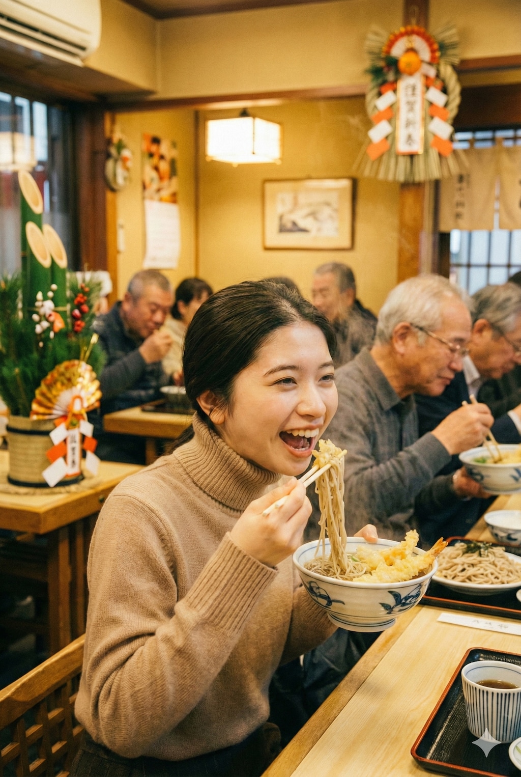老舗のお店で年越しそば