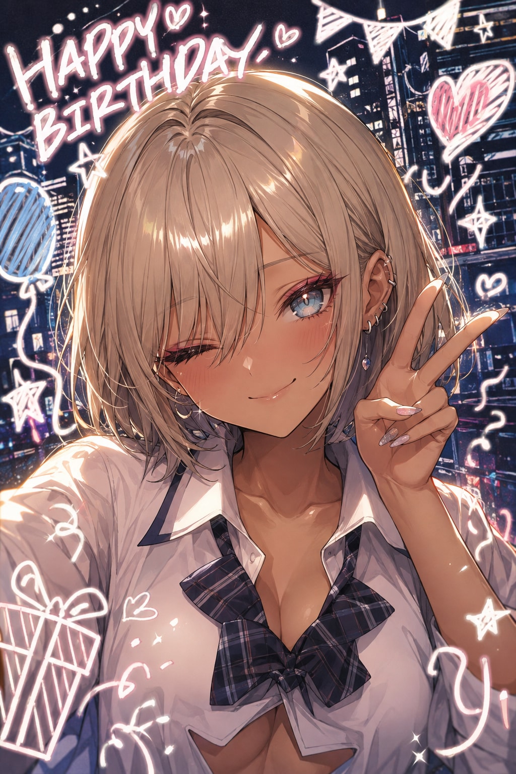 青山渚ちゃんおめでとうございます🍰 | の人気AIイラスト・グラビア