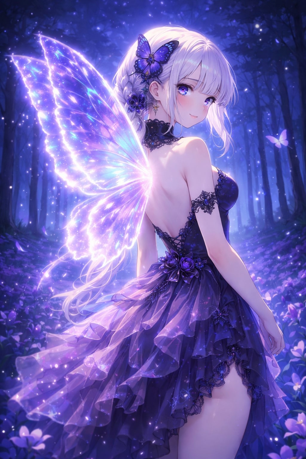 パープルバタフライ | の人気AIイラスト・グラビア