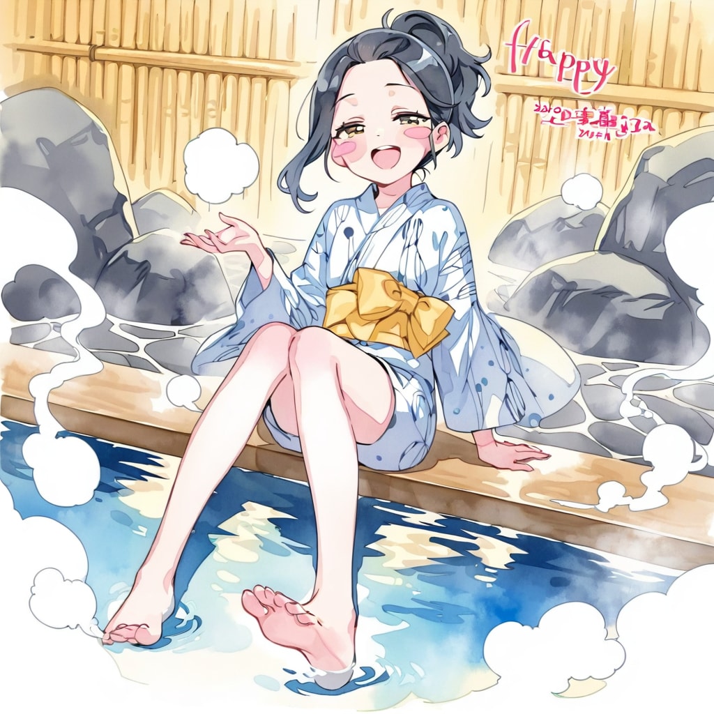 ポニテ足湯