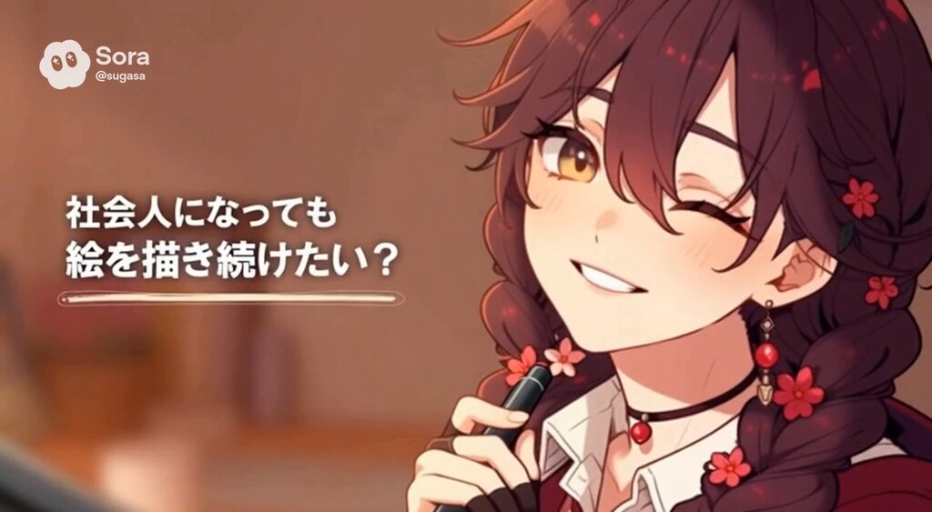 サムネイル「社会人になっても絵を描き続けたい？」