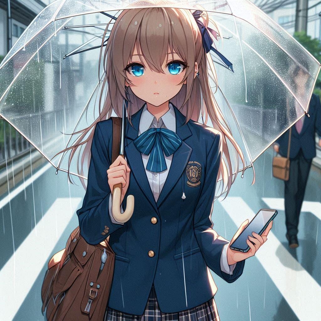 ナミちゃんの雨の日登校