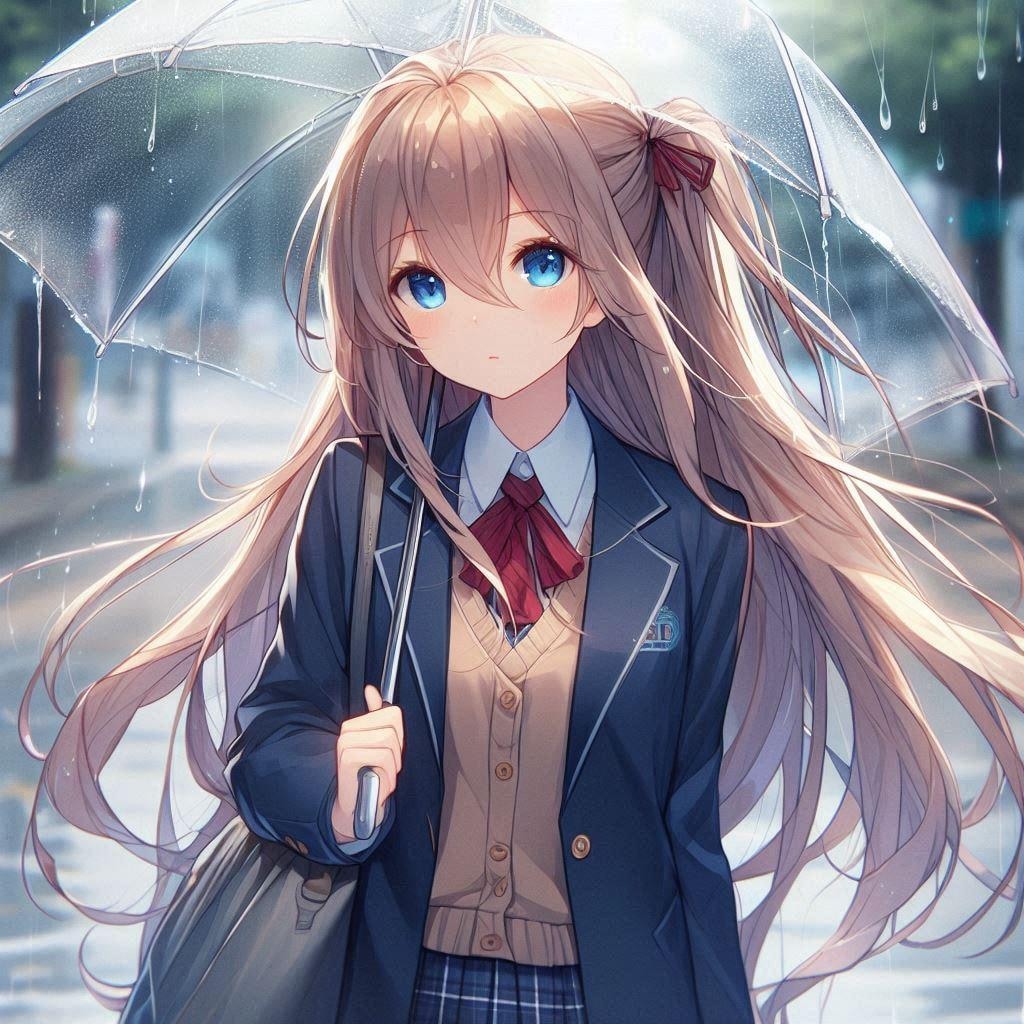 ナミちゃんの雨の日登校