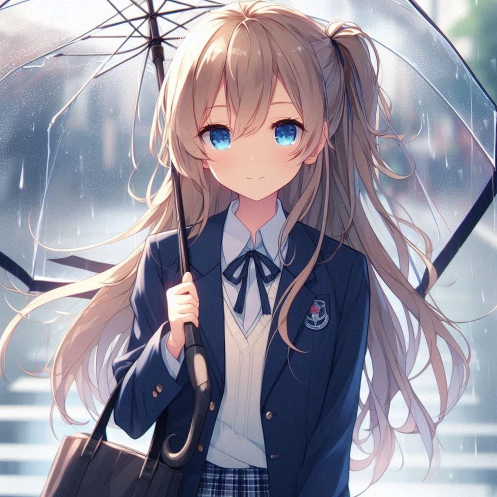 ナミちゃんの雨の日登校