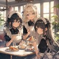 メイドさん達とお茶会 2枚目