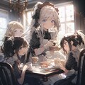 メイドさん達とお茶会 5枚目