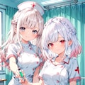ナースのお仕事💕雪音と咲良💉🩷 2枚目