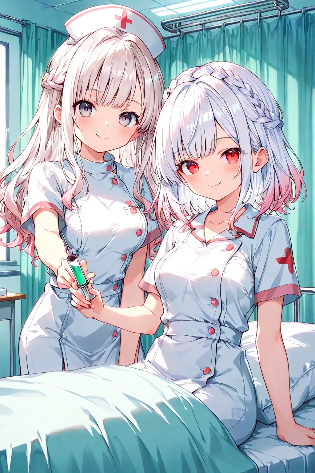 ナースのお仕事💕雪音と咲良💉🩷