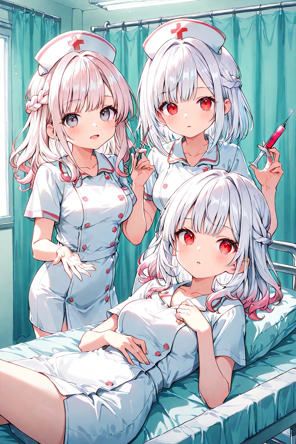 ナースのお仕事💕雪音と咲良💉🩷
