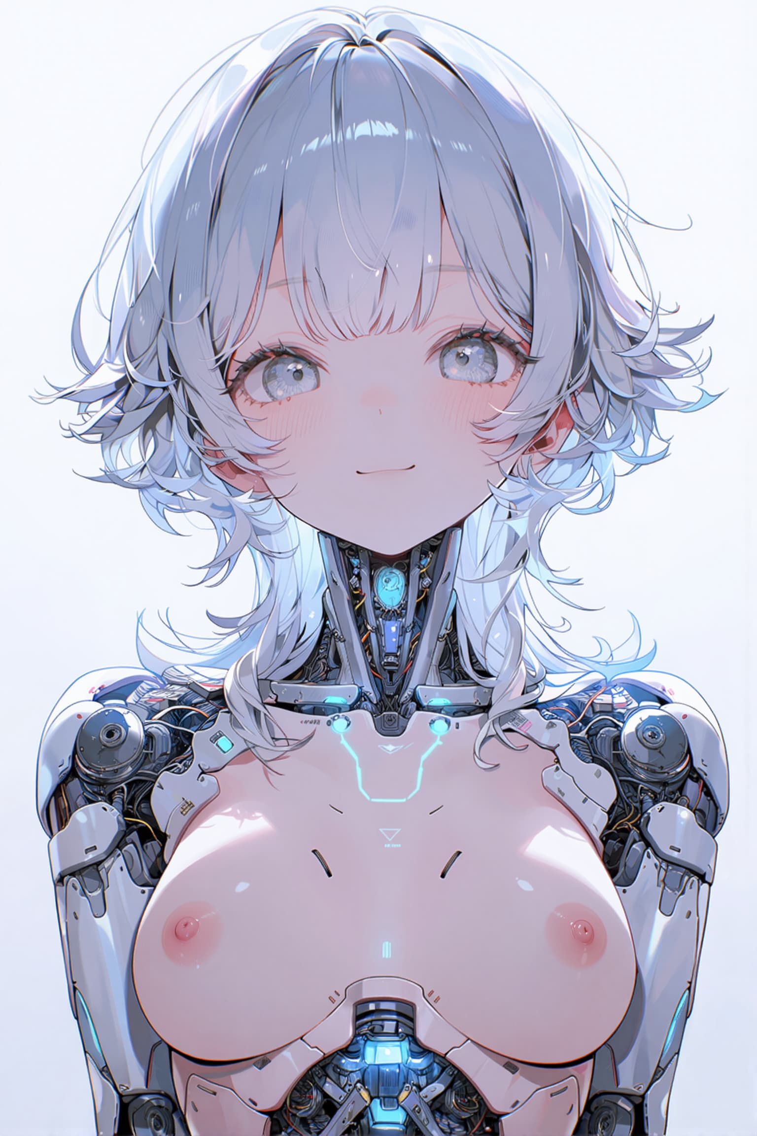 白メカ娘