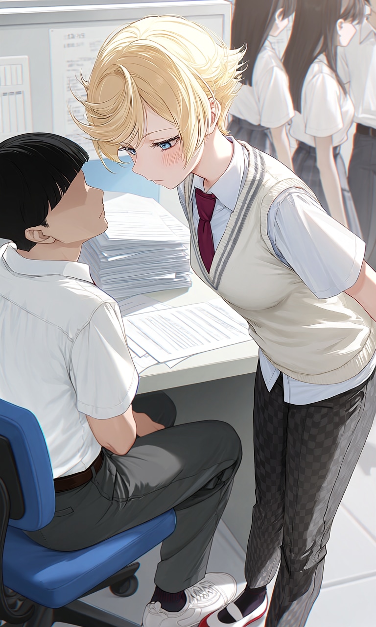 翌日に呼び出してくる双子の姉 | の人気AIイラスト・グラビア