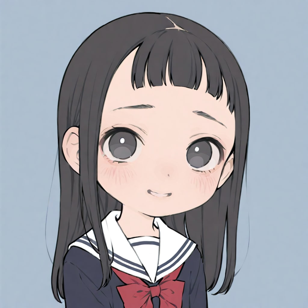 ぱっつん女学生