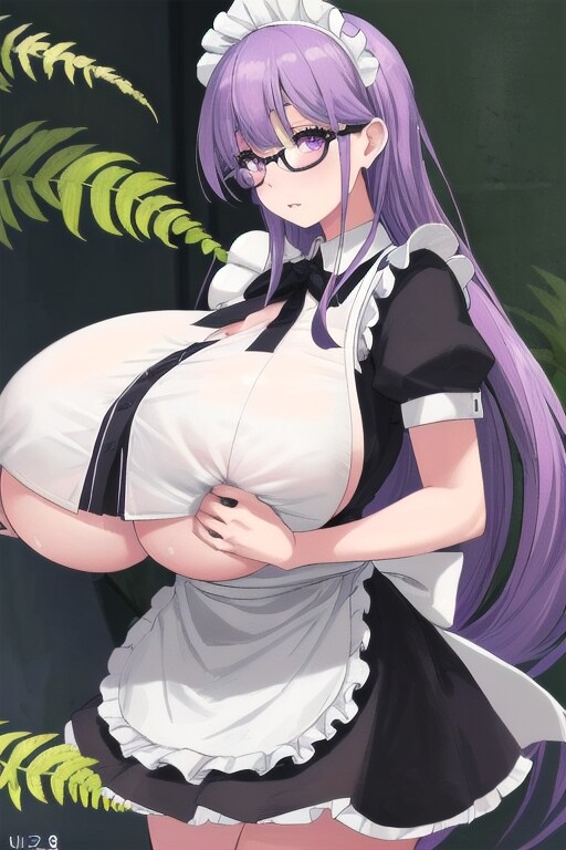 爆乳眼鏡っ娘メイド