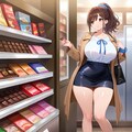 チョコを買いに行くOLさん 2枚目