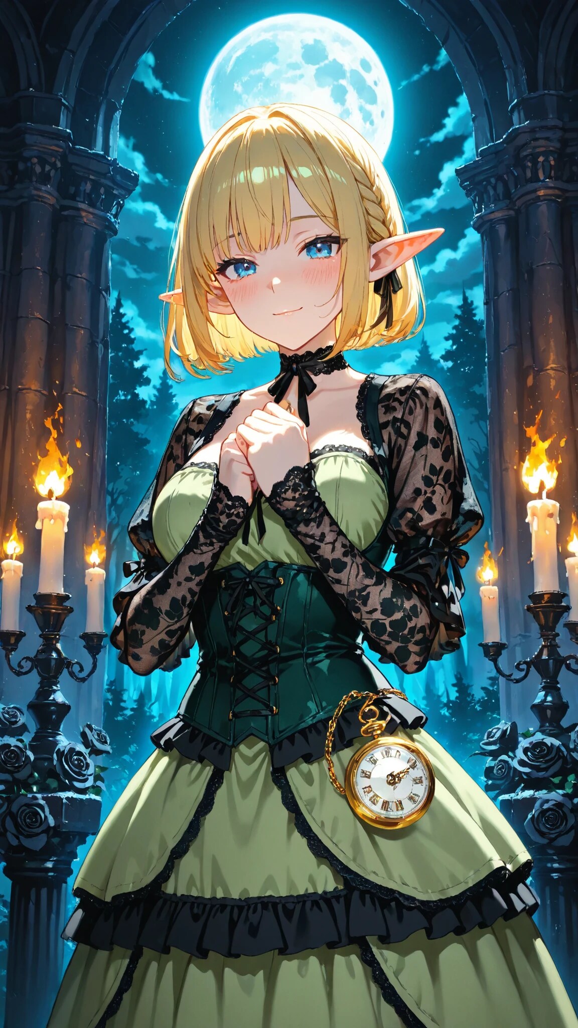 🧝‍♀️ ダーク・ロマンティシズム 〜止まった時計と永い恋〜🕯️ | の人気AIイラスト・グラビア