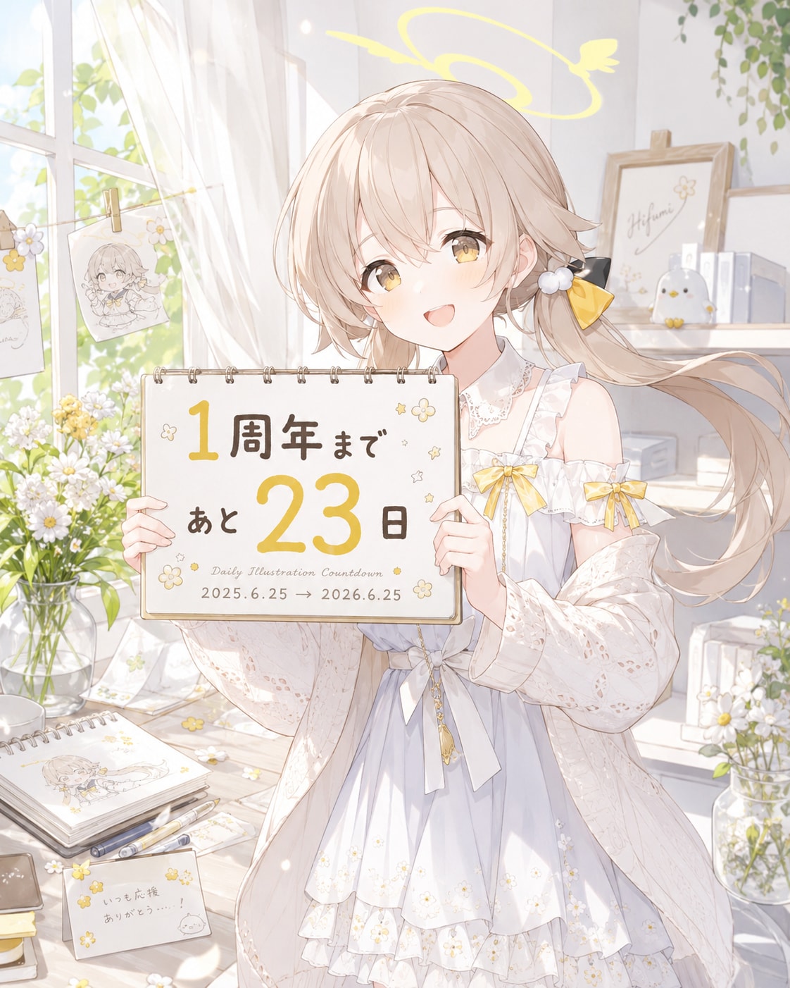 デイリーイラスト1周年カウントダウン | の人気AIイラスト・グラビア