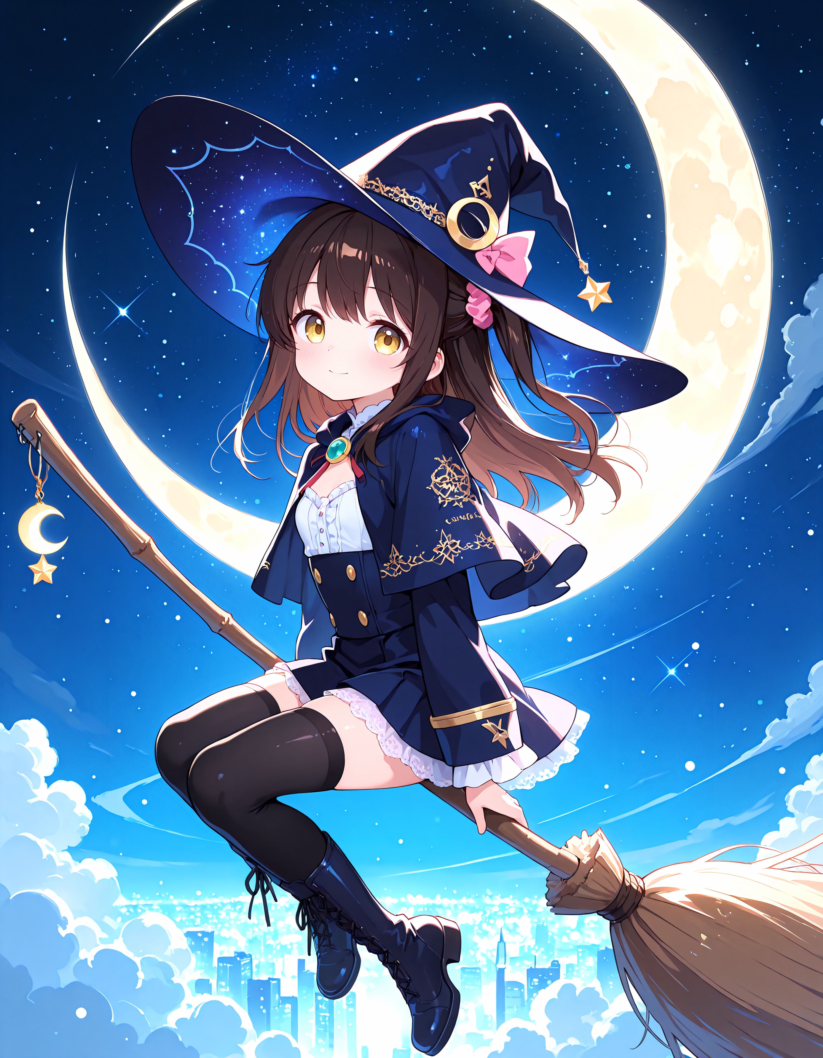 月夜の飛行