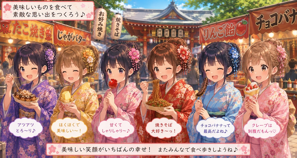 みんなで神社にお参り（ChatGPT）