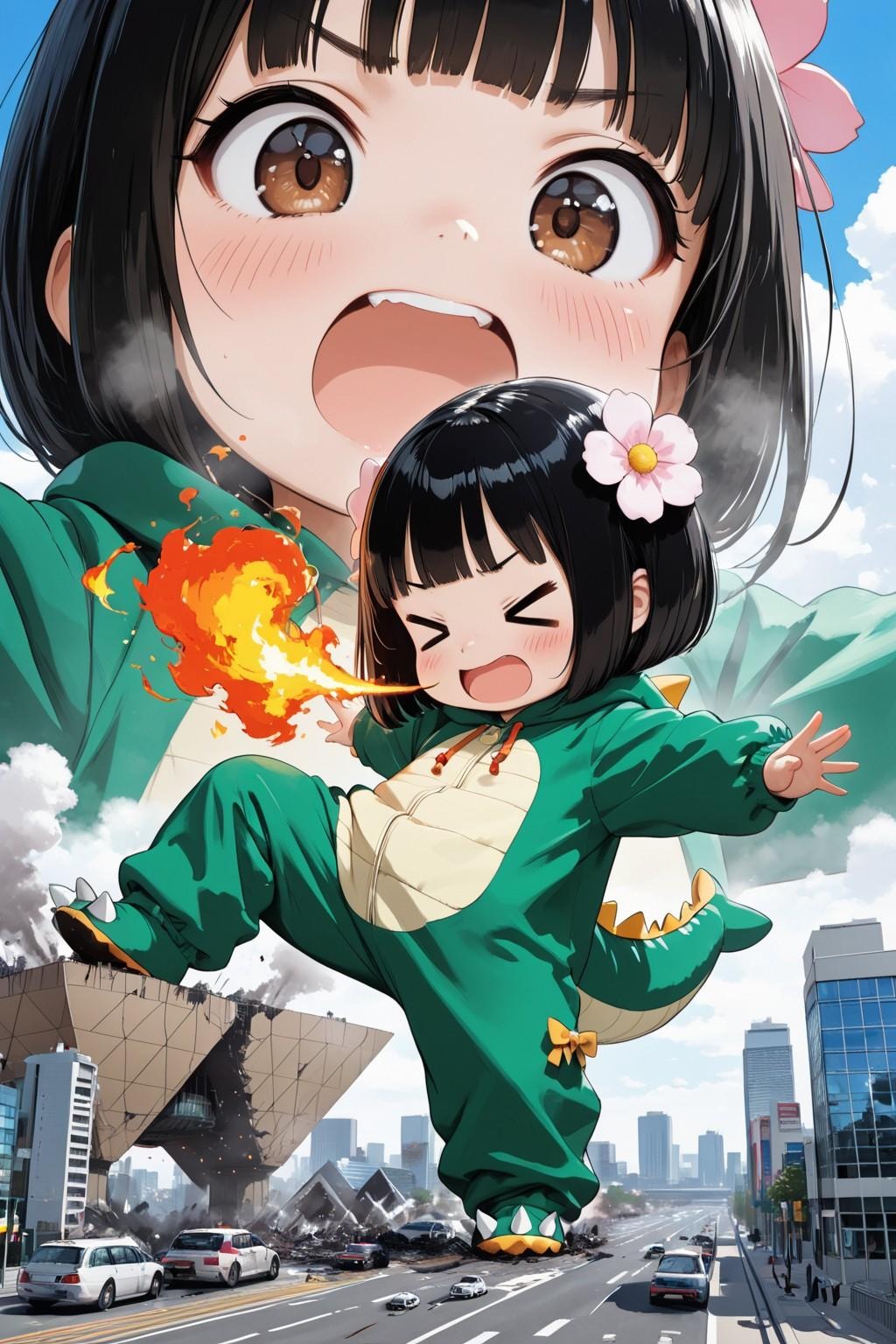 Shin Kaiju Girl（妹をレンタルしました！「お兄ちゃん 夢の中で恐い怪獣さんになっちゃた！【Destroy the Tokyo Big Sight 篇】）