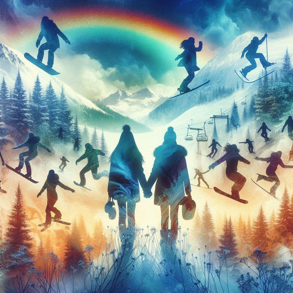 虹と雪のバラード | の人気AIイラスト・グラビア