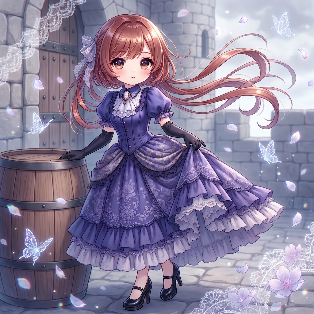 夜紫城の佇み