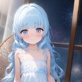 部屋の窓から見るキミと花火 2枚目