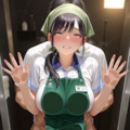 巨乳若妻がいるレジでコンドームを購入したら、フル勃起したチンポをエロ蹲踞生ハメ性交で抜いてくれた 8枚目
