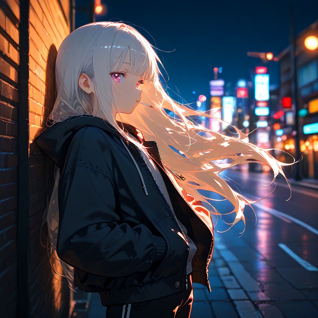 Smoke Drifts Where No One Stays / 誰も留まれない夜に | の人気AIイラスト・グラビア
