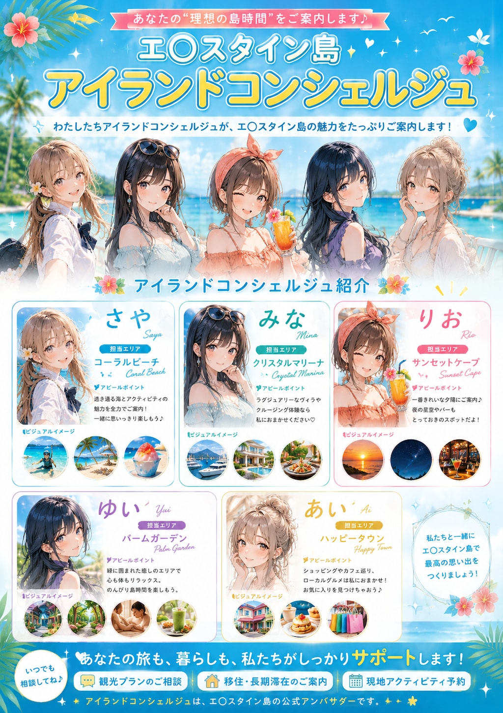 エ口スタイン島の観光案内