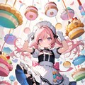 ピンク髪のメイドちゃん 3枚目