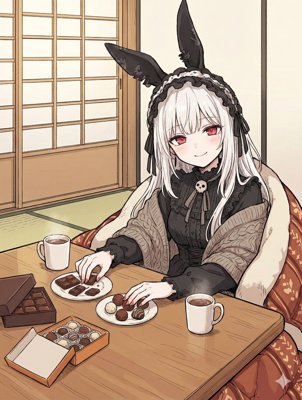 おこたでチョコレート