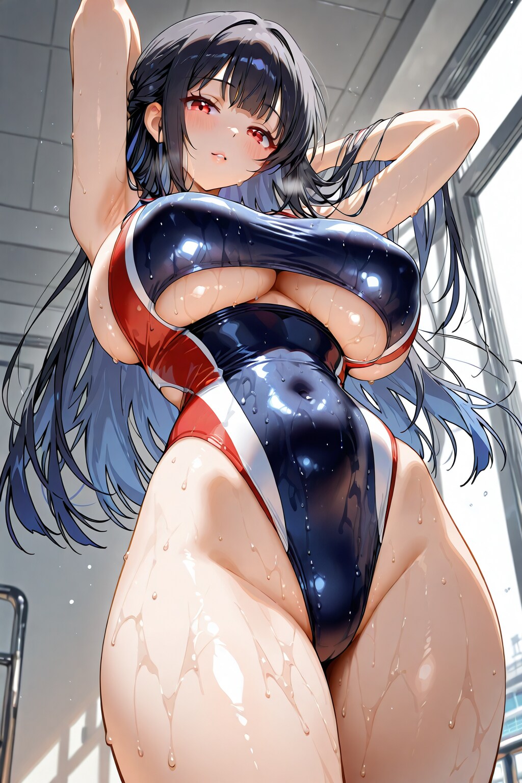 下乳競泳水着