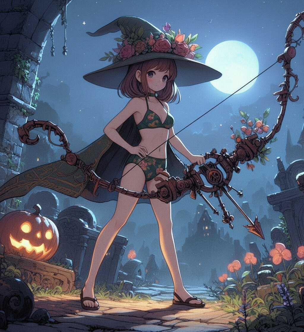 魔女フィギュア & 元イラスト