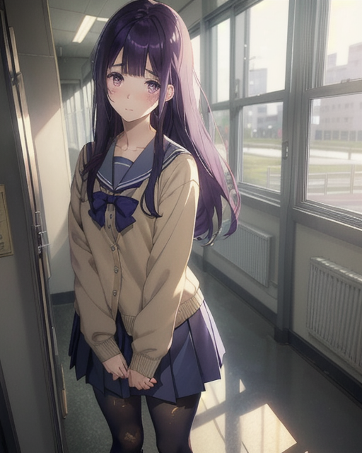 黒スト制服④