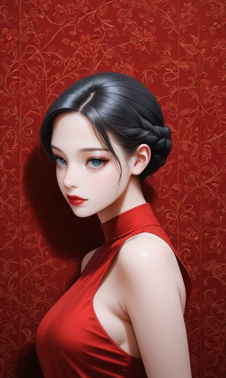 赤いドレス | の人気AIイラスト・グラビア