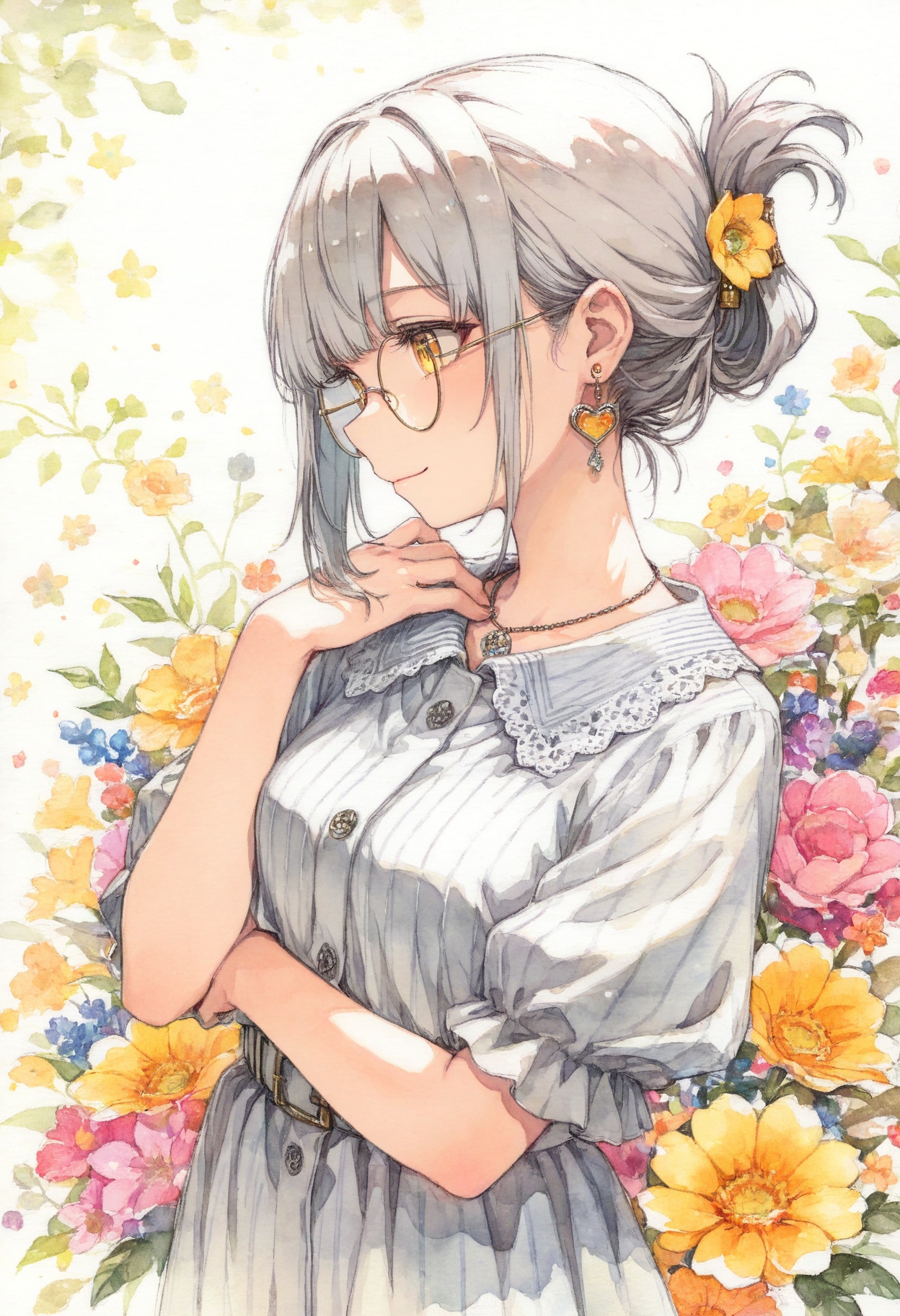 看板娘　flowers