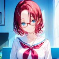 TVゲームに熱中する、うちのお姉やん👓️ 2枚目