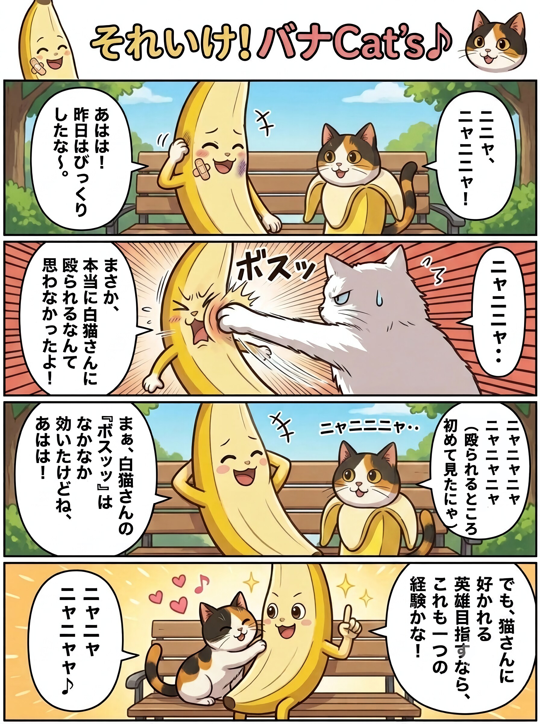 【パロディ】それいけ！バナCat's♪三度目 | の人気AIイラスト・グラビア