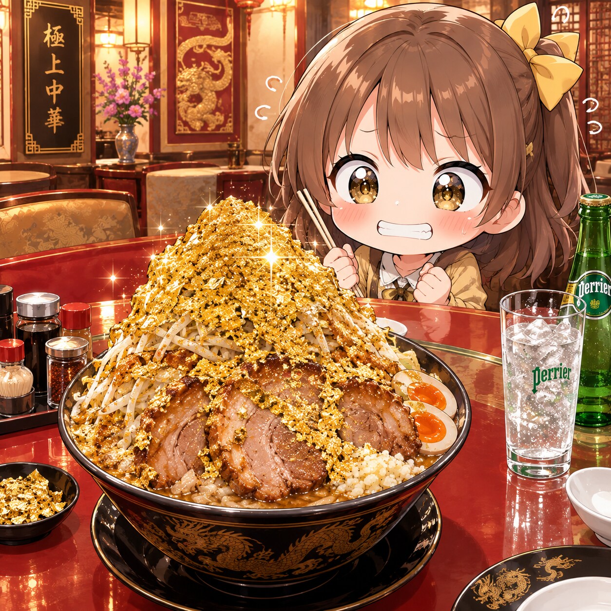 ラーメン金箔マシマシで！ | の人気AIイラスト・グラビア